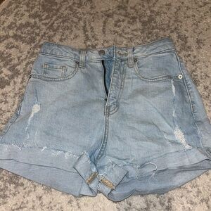 Super high-rise rolled cuff shorts size 00/R